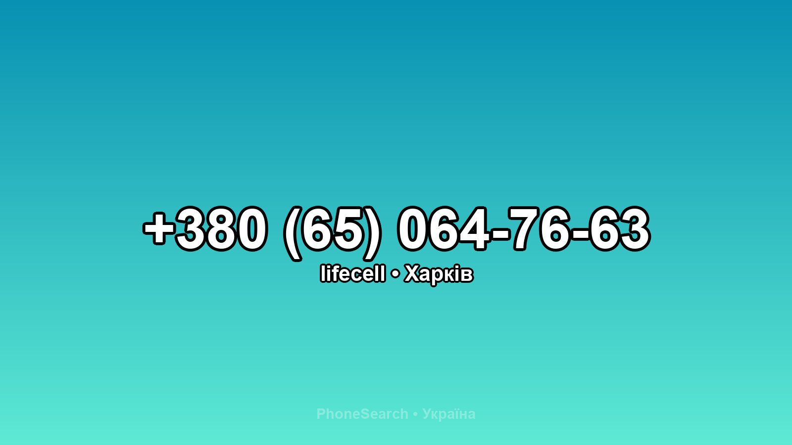 Номер +380 (65) 064-76-63 - вариант 1